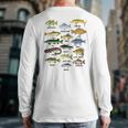 Fishing-Shirt Types Of Freshwater Bass Fish Dad Jokes Long Sleeve T-Shirt Back Print