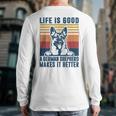 German Shepherd Men Women Dog Dad Mom German Shepherd Long Sleeve T-Shirt Back Print German Shepherd Men Women Dog Dad Mom German Shepherd Long Sleeve T-Shirt Back Print