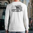 Great Dane Dad Distressed American Flag Patriotic Dog Long Sleeve T-Shirt Back Print