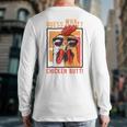 Guess What Chicken Butt DadSiblingsFriends Humor Small Long Sleeve T-Shirt Back Print
