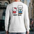 Hello Kitty Best Dad Fathers Day Small Long Sleeve T-Shirt Back Print