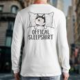 Husky Dog Pajama Husky Official Sleepshirt Mom Dad Kid Long Sleeve T-Shirt Back Print
