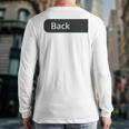 Just A Regular Dad Trying Not To Raise Liberals On Back Long Sleeve T-Shirt Back Print