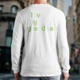 I Love My Grandpa Shirt For Boys Dad Papa Fathers Day Tee Long Sleeve T-Shirt Back Print