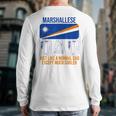 Marshallese Dad Marshall Islands Flag For Father's Day Long Sleeve T-Shirt Back Print