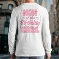 Mom And Dad Of The Birthday Girl Coquette Family Matching Long Sleeve T-Shirt Back Print