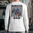 Monster Truck Dad Family Matching Monster Trucks Birthday Long Sleeve T-Shirt Back Print
