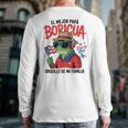 Puerto Rican Dad Idea For Men & Papá Boricua Coqui Frog Long Sleeve T-Shirt Back Print