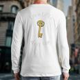 Pun Tshirt I'm A Little Door Key Bad Pun Dad Jokes Long Sleeve T-Shirt Back Print