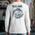 Reel Cool Grandpa Fishing Dad Father's Day Fisherman Long Sleeve T-Shirt Back Print Reel Cool Grandpa Fishing Dad Father's Day Fisherman Long Sleeve T-Shirt Back Print