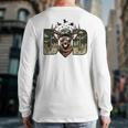 Retro Camo Dad Hunting Camouflage Deer Matching Long Sleeve T-Shirt Back Print