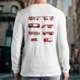 Toddler Boy Types Of FireTruck Firefighter Baby Dad Fireman Long Sleeve T-Shirt Back Print Toddler Boy Types Of FireTruck Firefighter Baby Dad Fireman Long Sleeve T-Shirt Back Print