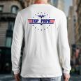 Top Papa Fathers Day Birthday For Men Dad Daddy Grandpa Long Sleeve T-Shirt Back Print