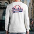 Vintage Baseball Daddy Of The Rookie Long Sleeve T-Shirt Back Print