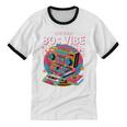 1980s 80s Reunion Nostalgia Memories Music School Grew Up Unisex Cotton Ringer T-Shirt