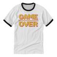 1980s Nostalgia Arcade Gamer Retro Video Game Novelty Unisex Cotton Ringer T-Shirt