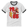 1985 Retro Roller Skate Vintage 80s Nostalgia Collector Unisex Cotton Ringer T-Shirt