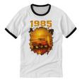 1985 Vintage Sunset Surf Truck Retro Beach Nostalgia Unisex Cotton Ringer T-Shirt 1985 Vintage Sunset Surf Truck Retro Beach Nostalgia Unisex Cotton Ringer T-Shirt