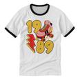 1989 Retro Roller Skate Vintage 80s Nostalgia Collector Unisex Cotton Ringer T-Shirt 1989 Retro Roller Skate Vintage 80s Nostalgia Collector Unisex Cotton Ringer T-Shirt