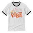 60's Vibe Retro Nostalgia Classic Mixtape Era 1960s Party Unisex Cotton Ringer T-Shirt
