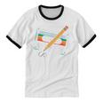 80 S 80s 90s Cassette Tape Nostalgia Retro Band Unisex Cotton Ringer T-Shirt