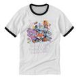 80's Cartoon Heroes Apparel For Retro Nostalgia Fans Unisex Cotton Ringer T-Shirt