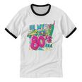 In My 80s Era Retro Vintage 80s Party Throwback Nostalgia Unisex Cotton Ringer T-Shirt In My 80s Era Retro Vintage 80s Party Throwback Nostalgia Unisex Cotton Ringer T-Shirt