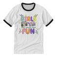 80's Girls Just Wanna Have Fun Nostalgia 1980s Unisex Cotton Ringer T-Shirt