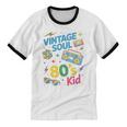 80’s Kid Nostalgia Retro Music Lover Retro 1980s Throwback Unisex Cotton Ringer T-Shirt