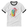 80s Nostalgia Soda Can Unisex Cotton Ringer T-Shirt
