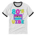 80's Vibe Retro Style Cassette Tape Nostalgia 1980s Party Premium Tri-Blend Unisex Cotton Ringer T-Shirt 80's Vibe Retro Style Cassette Tape Nostalgia 1980s Party Premium Tri-Blend Unisex Cotton Ringer T-Shirt