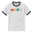80s Video Game Nostalgia Retro Vintage Arcade Novelty Unisex Cotton Ringer T-Shirt