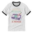 90s Baby Tired Millennial Burnout Nostalgia Parenting Unisex Cotton Ringer T-Shirt