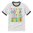 This Is My 90's Costume Retro 1990s Style Cassette Nostalgia Unisex Cotton Ringer T-Shirt This Is My 90's Costume Retro 1990s Style Cassette Nostalgia Unisex Cotton Ringer T-Shirt