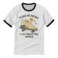 90s Manatee Humor Please Patient I'm From The 1900s Unisex Cotton Ringer T-Shirt 90s Manatee Humor Please Patient I'm From The 1900s Unisex Cotton Ringer T-Shirt