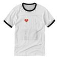 90s Nostalgia Cassette Heart Retro I Love The 90s Unisex Cotton Ringer T-Shirt 90s Nostalgia Cassette Heart Retro I Love The 90s Unisex Cotton Ringer T-Shirt