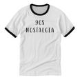 90s Nostalgia Nostalgic Statement Premium Tri-Blend Unisex Cotton Ringer T-Shirt
