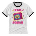 90s Rad Squad Retro Television 90s Aesthetic Nostalgia Unisex Cotton Ringer T-Shirt