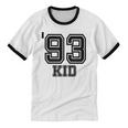 '93 Kid Perfect Vintage Retro Nostalgia Gear For Year 1993 Unisex Cotton Ringer T-Shirt '93 Kid Perfect Vintage Retro Nostalgia Gear For Year 1993 Unisex Cotton Ringer T-Shirt