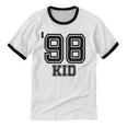 '98 Kid Perfect Vintage Retro Nostalgia Gear For Year 1998 Unisex Cotton Ringer T-Shirt '98 Kid Perfect Vintage Retro Nostalgia Gear For Year 1998 Unisex Cotton Ringer T-Shirt