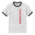 American Flag Loner Geeks Antisocial For Introvert Pride Unisex Cotton Ringer T-Shirt American Flag Loner Geeks Antisocial For Introvert Pride Unisex Cotton Ringer T-Shirt