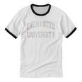 Anti Social ENCHANTED UNIVERSITY Introvert Stay Away Unisex Cotton Ringer T-Shirt