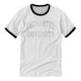 Anti Social ENCHANTED UNIVERSITY Introvert Stay Away Unisex Cotton Ringer T-Shirt