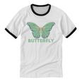 Anti-Social Introvert Butterfly Unisex Cotton Ringer T-Shirt
