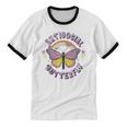 Antisocial Butterfly Groovy t For Introvert Men Women Girls Unisex Cotton Ringer T-Shirt Antisocial Butterfly Groovy t For Introvert Men Women Girls Unisex Cotton Ringer T-Shirt