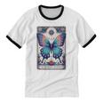 Antisocial Butterfly Introvert Distressed Unisex Cotton Ringer T-Shirt Antisocial Butterfly Introvert Distressed Unisex Cotton Ringer T-Shirt