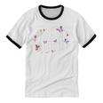 ANTISOCIAL BUTTERFLY Introvert Unisex Cotton Ringer T-Shirt ANTISOCIAL BUTTERFLY Introvert Unisex Cotton Ringer T-Shirt