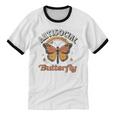 Antisocial Butterfly Tee For Introvert Men Women Girls Unisex Cotton Ringer T-Shirt