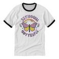 Antisocial Butterfly Tees For Introvert Men Women Girls Unisex Cotton Ringer T-Shirt