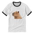 Antisocial Introvert Capybara Sarcastic Humor Unisex Cotton Ringer T-Shirt Antisocial Introvert Capybara Sarcastic Humor Unisex Cotton Ringer T-Shirt